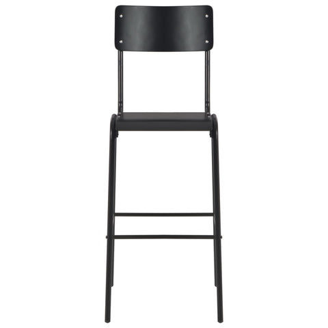 vidaXL 3 Piece Bar Set Steel Black