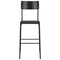vidaXL 3 Piece Bar Set Steel Black