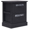 vidaXL Nightstand Black 38x28x45 cm Paulownia Wood