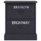 vidaXL Nightstand Black 38x28x45 cm Paulownia Wood