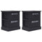 vidaXL Nightstands 2 pcs Black 38x28x45 cm Paulownia Wood
