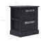 vidaXL Nightstands 2 pcs Black 38x28x45 cm Paulownia Wood