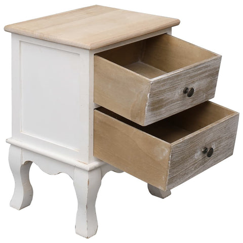 vidaXL Bedside Cabinets 2 pcs 35x30x50 cm Paulownia Wood
