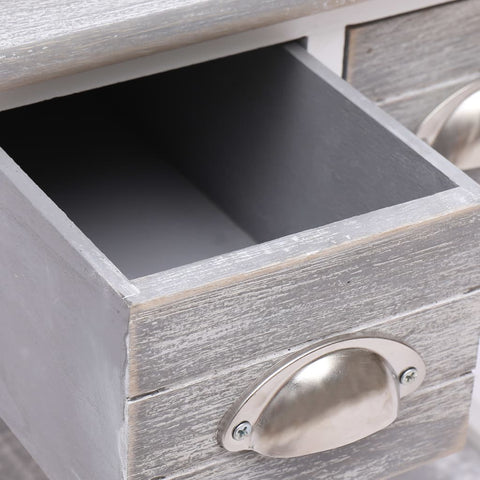 vidaXL Side Table Grey 40x40x40 cm Paulownia Wood