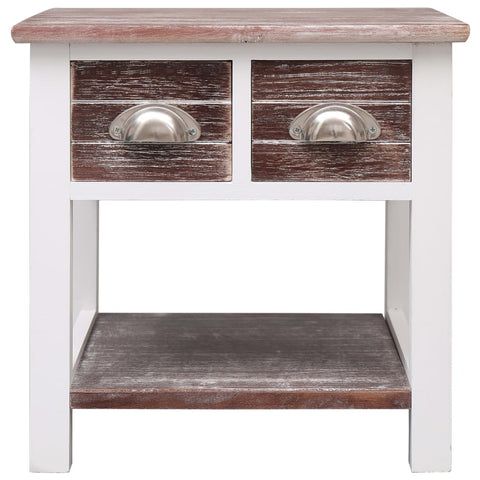 vidaXL Side Table Brown 40x40x40 cm Paulownia Wood
