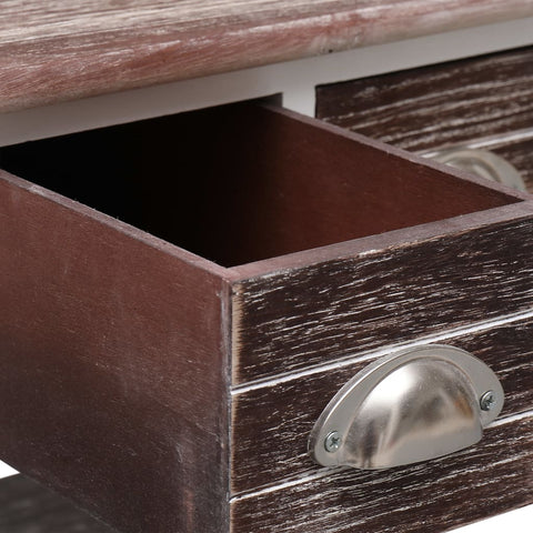 vidaXL Side Table Brown 40x40x40 cm Paulownia Wood