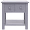 vidaXL Side Table Grey 40x40x40 cm Paulownia Wood
