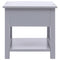 vidaXL Side Table Grey 40x40x40 cm Paulownia Wood