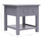 vidaXL Side Table Grey 40x40x40 cm Paulownia Wood