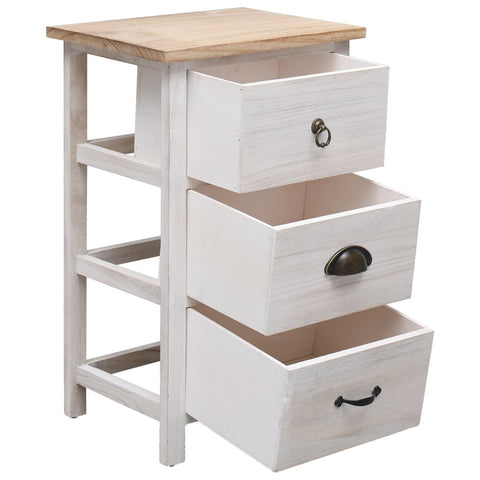 vidaXL Side Cabinet 35x25x57 cm Paulownia Wood