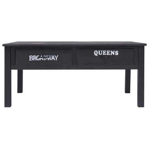 vidaXL Coffee Table Black 100x50x45 cm Wood