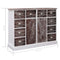 vidaXL Sideboard with 10 Drawers Brown 113x30x79 cm Wood