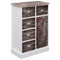 vidaXL Sideboard with 10 Drawers Brown 113x30x79 cm Wood