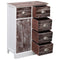 vidaXL Sideboard with 10 Drawers Brown 113x30x79 cm Wood