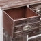 vidaXL Sideboard with 10 Drawers Brown 113x30x79 cm Wood