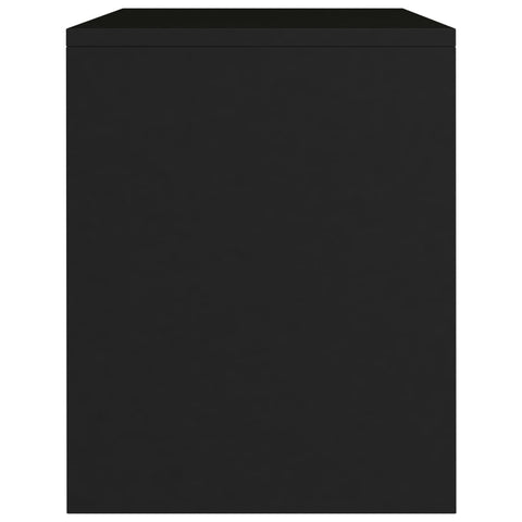 vidaXL Bedside Cabinet Black 40x30x40 cm Engineered Wood