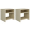 vidaXL Bedside Cabinets 2 pcs Sonoma Oak 40x30x40 cm Engineered Wood