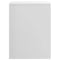 vidaXL Bedside Cabinet High Gloss White 40x30x40 cm Engineered Wood