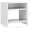 vidaXL Bedside Cabinets 2 pcs High Gloss White 40x30x40 cm Engineered Wood