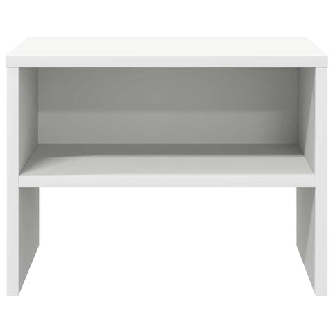 vidaXL Bedside Cabinet White 40x30x30 cm Engineered Wood