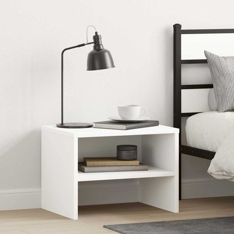 vidaXL Bedside Cabinets 2 pcs White 40x30x30 cm Engineered Wood