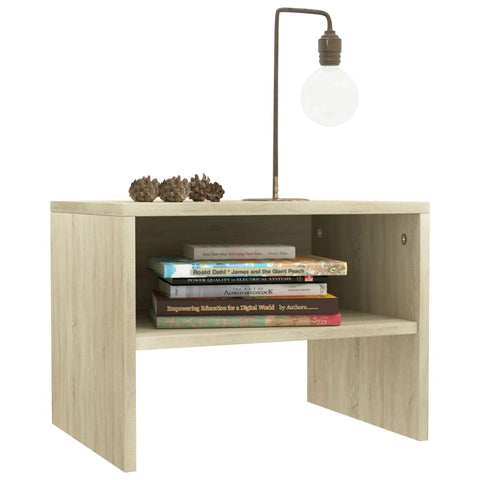 vidaXL Bedside Cabinet Sonoma Oak 40x30x30 cm Engineered Wood