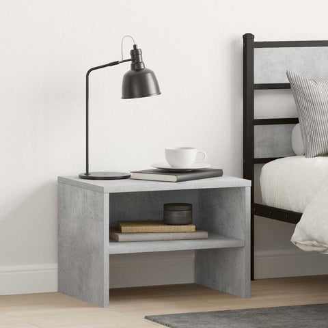 vidaXL Bedside Cabinet Concrete Grey 40x30x30 cm Engineered Wood