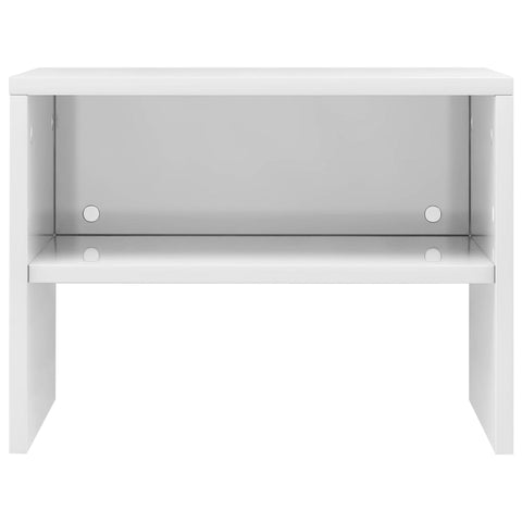 vidaXL Bedside Cabinets 2 pcs High Gloss White 40x30x30 cm Engineered Wood