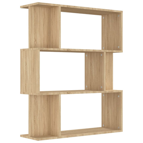 vidaXL Book Cabinet/Room Divider Sonoma Oak 80x24x96 cm Engineered Wood