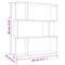 vidaXL Book Cabinet/Room Divider Sonoma Oak 80x24x96 cm Engineered Wood