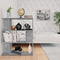 vidaXL Book Cabinet/Room Divider Concrete Grey 80x24x96 cm Engineered Wood