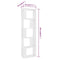vidaXL Book Cabinet/Room Divider White 45x24x159 cm Engineered Wood