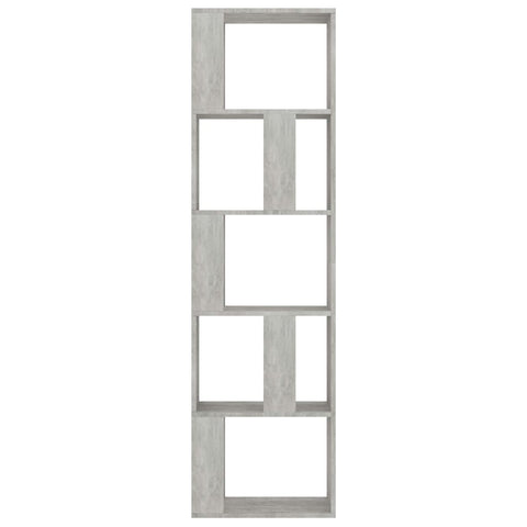 vidaXL Book Cabinet/Room Divider Concrete Grey 45x24x159 cm Engineered Wood