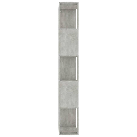 vidaXL Book Cabinet/Room Divider Concrete Grey 45x24x159 cm Engineered Wood