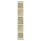 vidaXL Book Cabinet/Room Divider White and Sonoma Oak 45x24x159 cm Engineered Wood