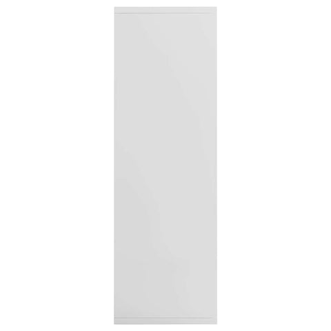 vidaXL Book Cabinet/Sideboard High Gloss White 50x25x80 cm Engineered Wood