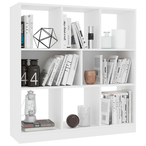 vidaXL Book Cabinet White 97.5x29.5x100 cm Engineered Wood