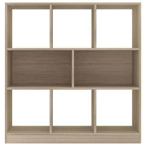 vidaXL Book Cabinet Sonoma Oak 97.5x29.5x100 cm Engineered Wood