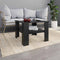 vidaXL Coffee Table Black 60x60x42 cm Engineered Wood