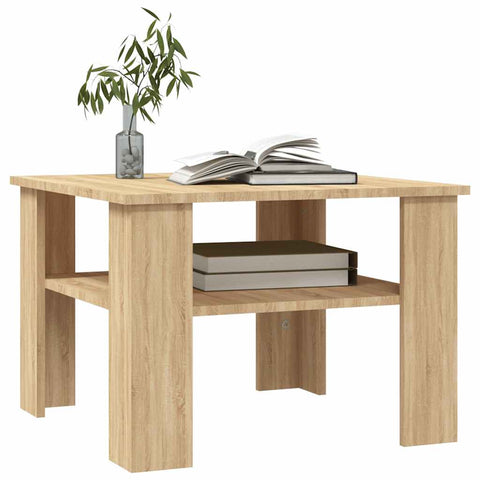 vidaXL Coffee Table Sonoma Oak 60x60x42 cm Engineered Wood