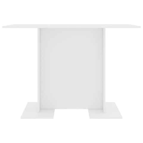 vidaXL Dining Table White 110x60x75 cm Engineered Wood