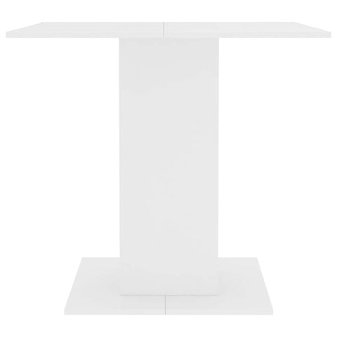 vidaXL Dining Table White 80x80x75 cm Engineered Wood