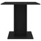 vidaXL Dining Table Black 80x80x75 cm Engineered Wood