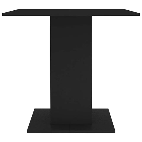 vidaXL Dining Table Black 80x80x75 cm Engineered Wood