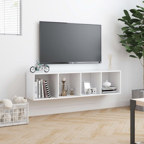 vidaXL Book Cabinet/TV Cabinet White 143x30x36 cm