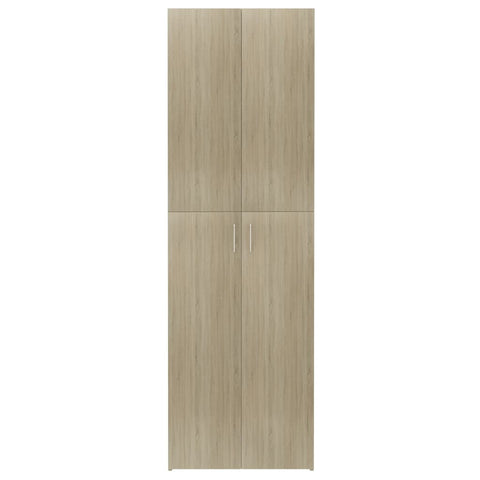 vidaXL Office Cabinet Sonoma Oak 60x32x190 cm Engineered Wood