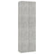 vidaXL Office Cabinet Concrete Grey 60x32x190 cm Engineered Wood
