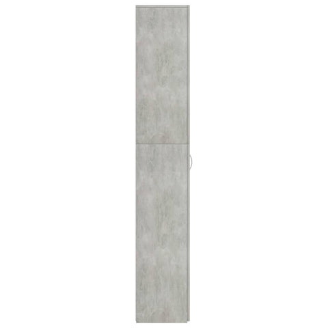 vidaXL Office Cabinet Concrete Grey 60x32x190 cm Engineered Wood