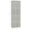 vidaXL Office Cabinet Concrete Grey 60x32x190 cm Engineered Wood