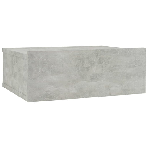 vidaXL Floating Nightstand Concrete Grey 40x30x15 cm Engineered Wood